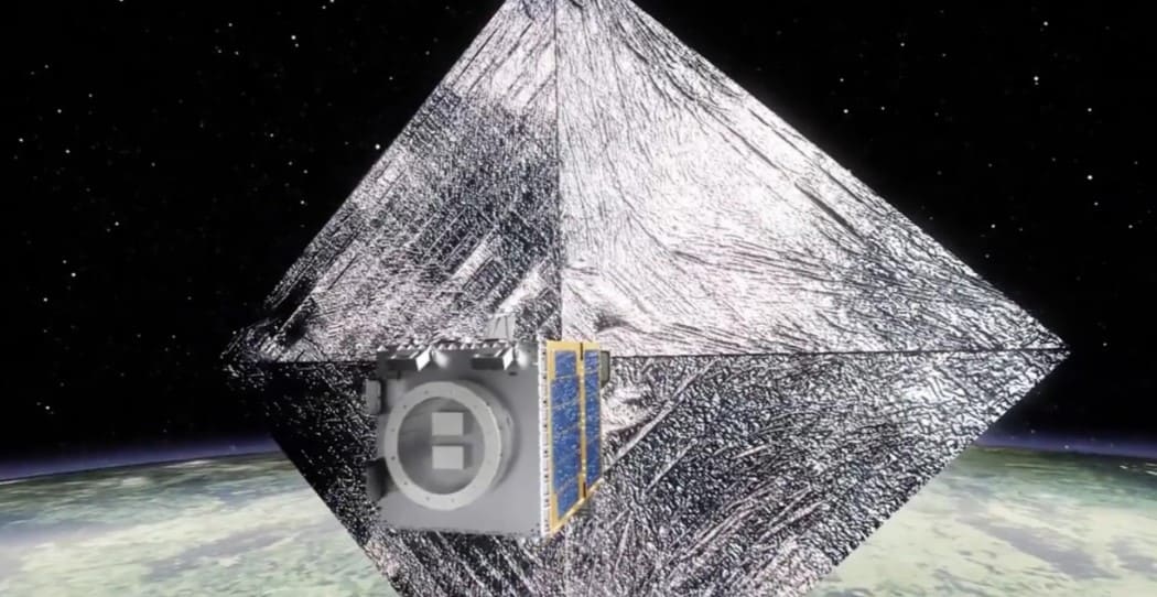 1st Satellite Built to Harpoon Space Junk for Disposal Begins Test Flight