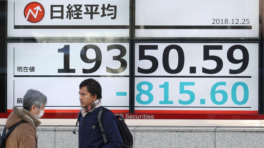 Japan’s Nikkei tumbles into a bear market after Wall Street’s latest slide