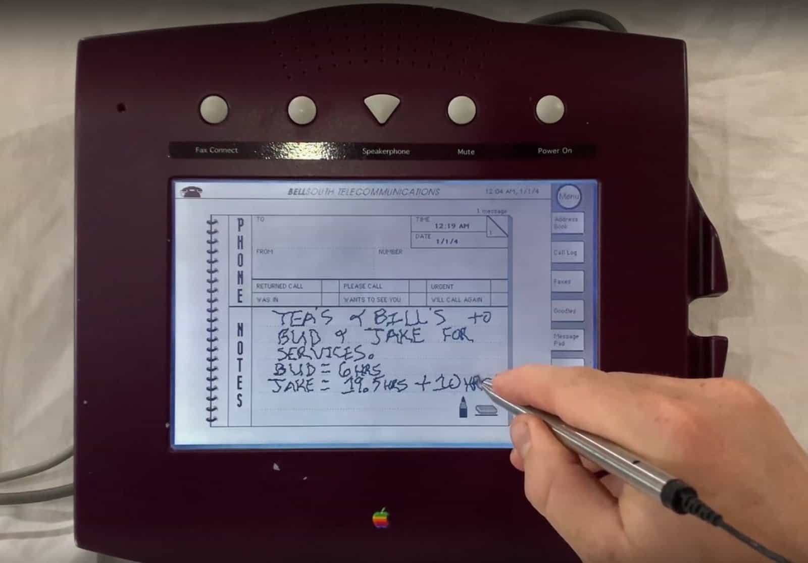 See Apple’s unreleased 1993 W.A.L.T. phone in action