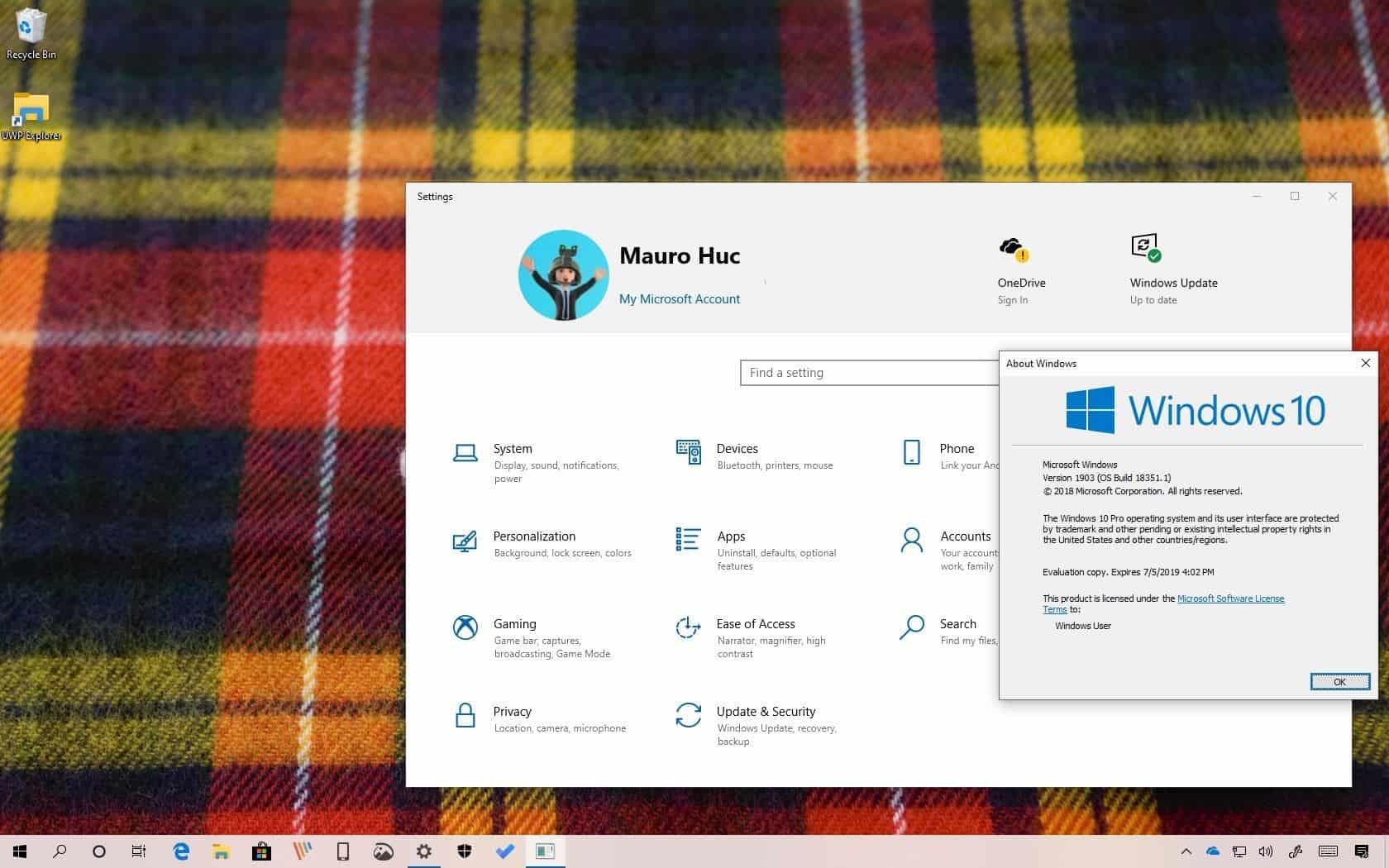 Windows 10 version 1903 now available to anyone who checks for an update