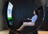LG Display brought a reclining curved OLED throne to CES this year