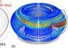 Blowing dust to cool fusion plasmas