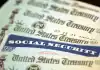 The average Social Security benefit for people at age 65, 75 and more